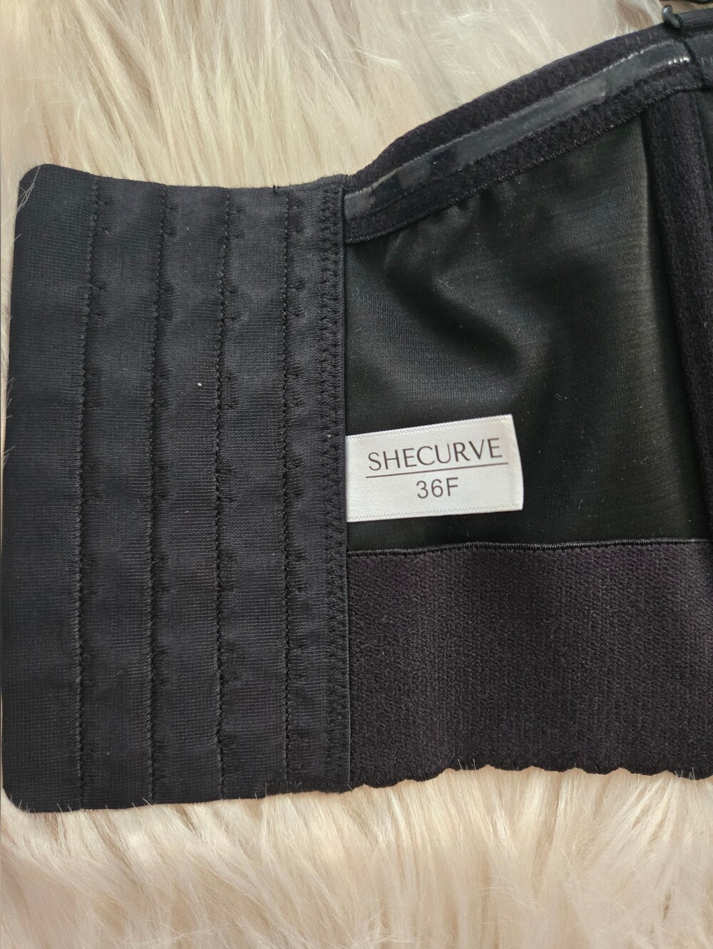 SheCurve Black Adjustable Longline Bra - NWT - 36F - Picture 10 of 11